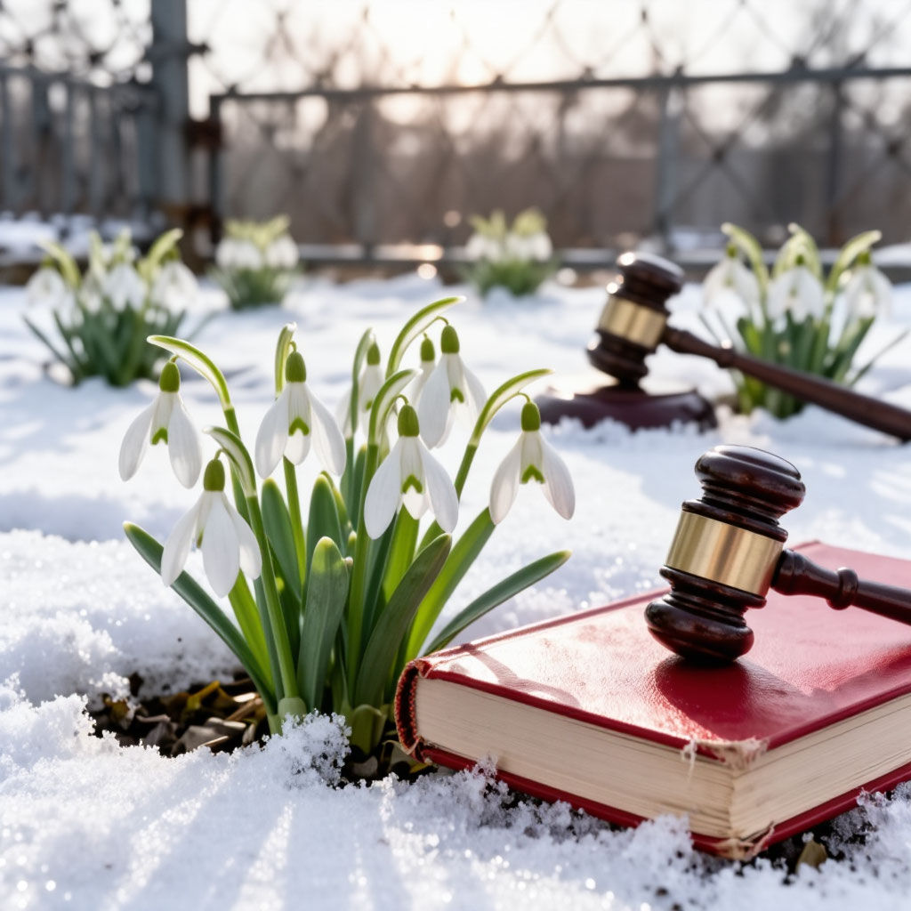 На картинке изображено Подснежники